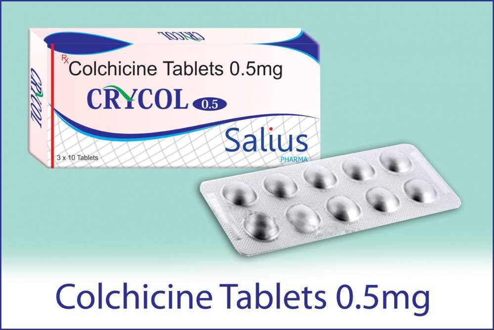 Colchicine dạng dạng viên né - 0.5mg